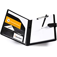 perfect line carpeta portanotas DIN-A4 con aspecto de cuero- carpeta de documentos en negro- con cierre magnético…